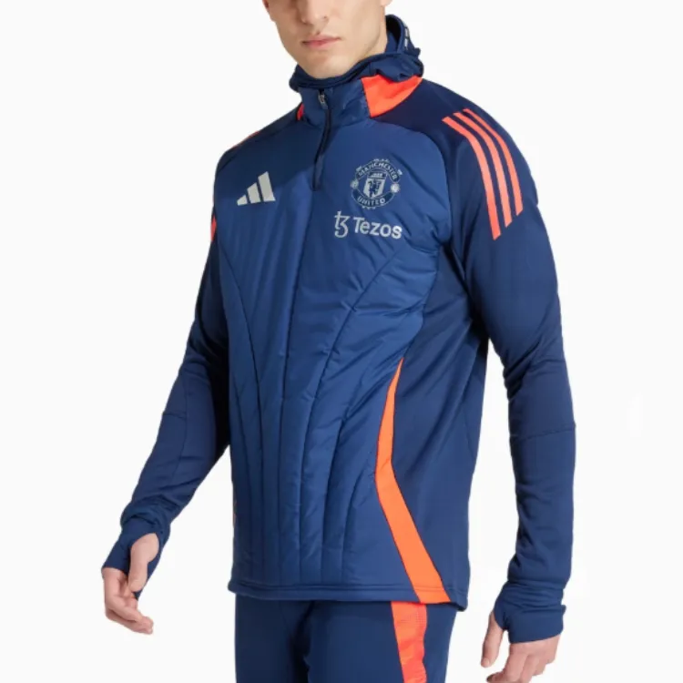 Adidas MANCHESTER UNITED THEATRE OF DREAMS Soccer Jersey Men's Marine Blue-1