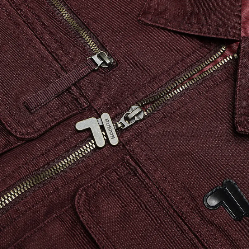 FILA FUSION WORKWEAR Jacket Women's Red Maple Brown-3
