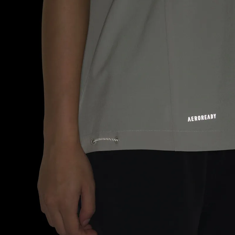 Adidas AEROREADY T Shirt Women's Light Gray-4