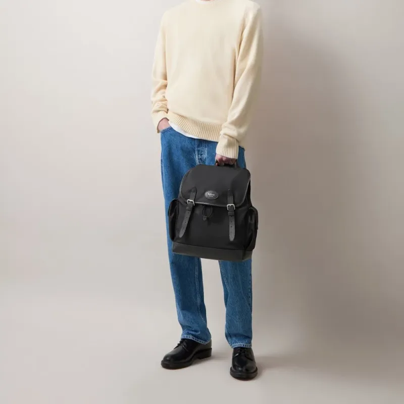 Mulberry Heritage Leather trim Backpack-4
