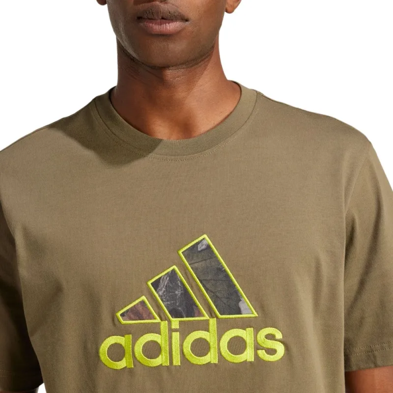 Adidas SS25 T Shirt Unisex Olive-3