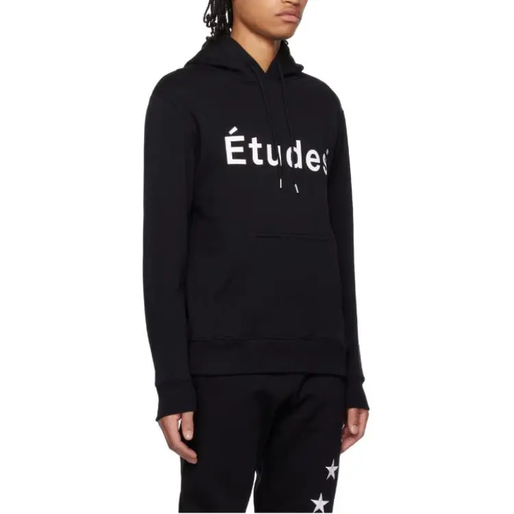 Etudes Logo Printed Drawstring Hoodie-3
