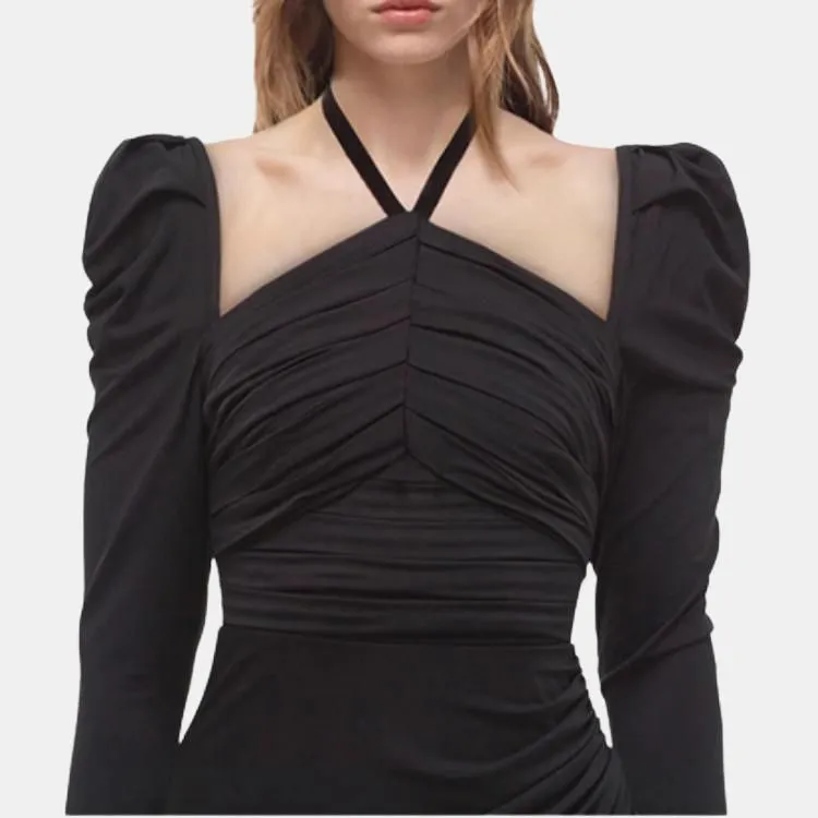 Self portrait Long Sleeved Dress Women's Black-1