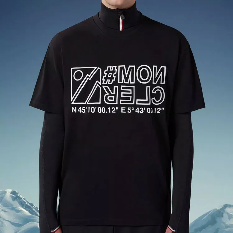 Moncler Grenoble Logo Printed Crewneck T Shirt-1