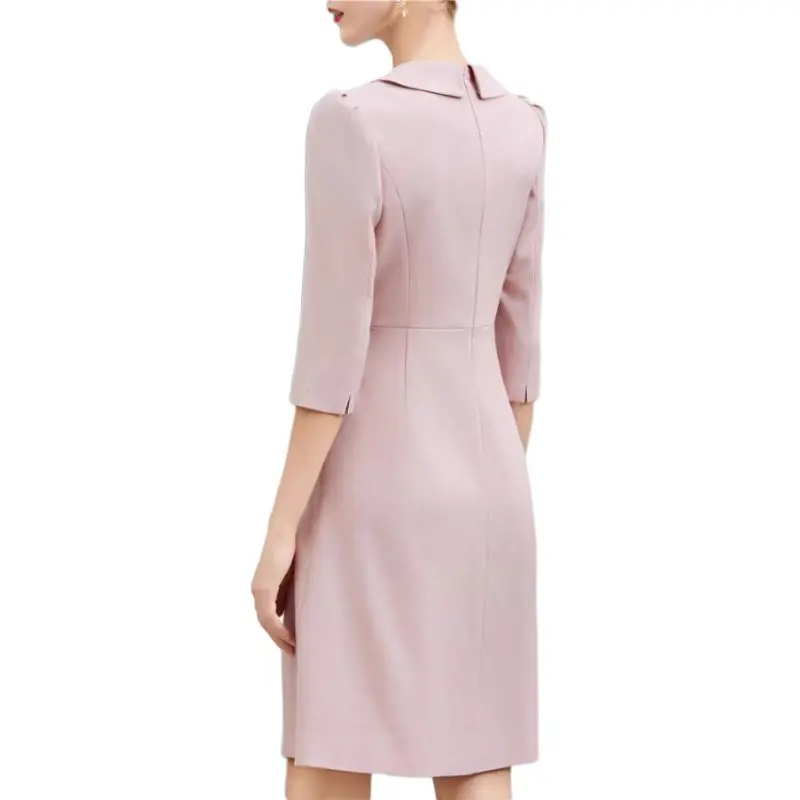 ONE SHALLOW Long Sleeved Dresses Women's Pink-0