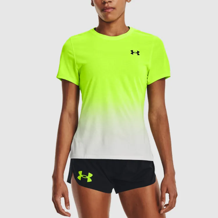 Under Armour Rush T Shirts Women's Wave Green-4