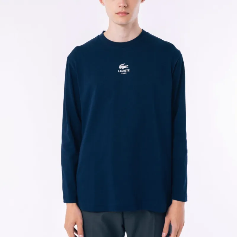 LACOSTE T Shirt Men's Marine Blue-4