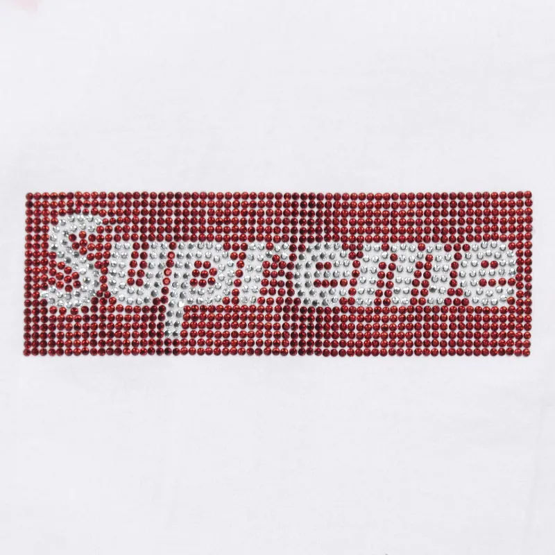 Supreme X Swarovski Box Logo T Shirt-3