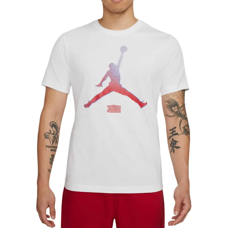 Jordan T Shirts Men White-2