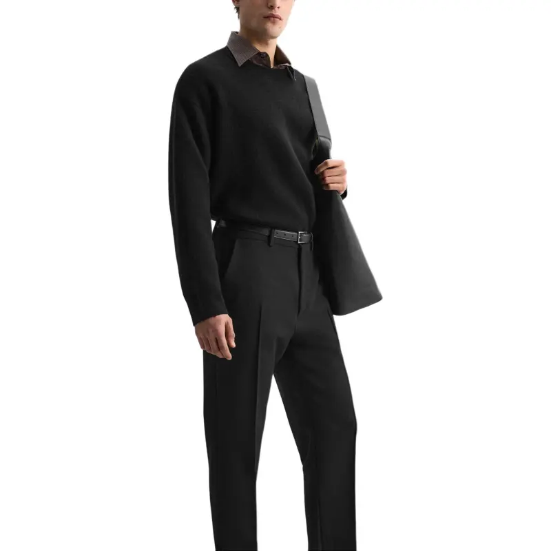 ZARA Sweaters Men Black-5