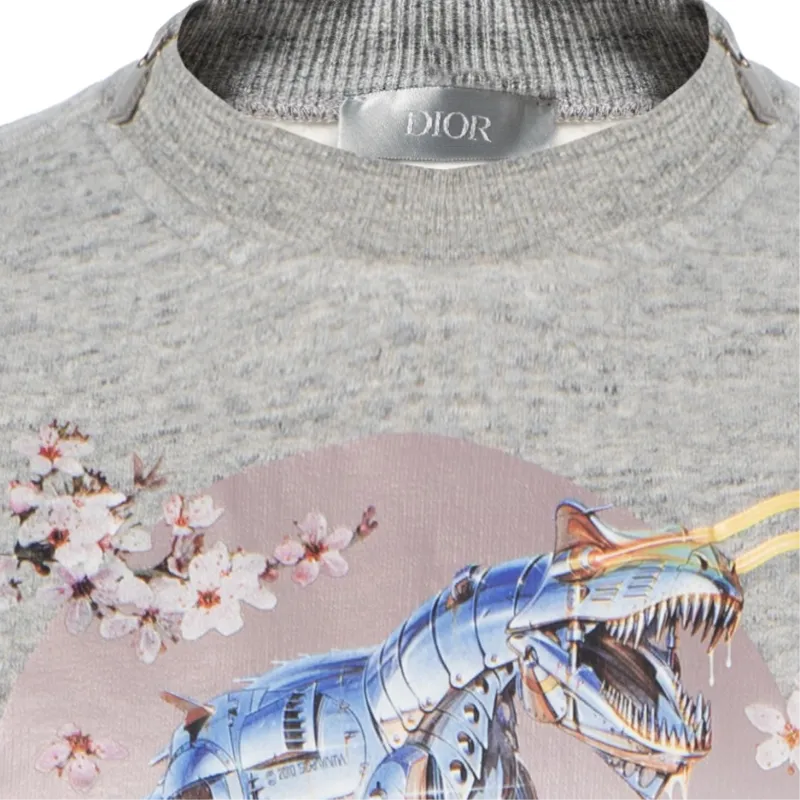 DIOR Quarterly New Products Sweatshirts Unisex Gray-10