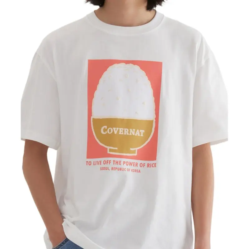 COVERNAT T Shirts Unisex White-3