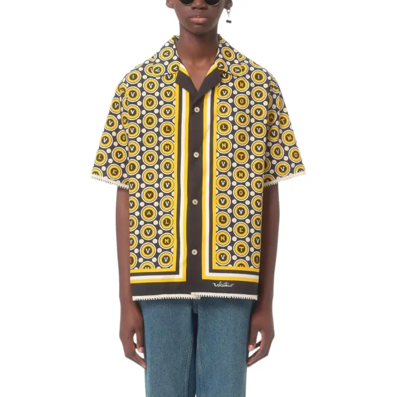 Valentino Shirts Men Yellow-1