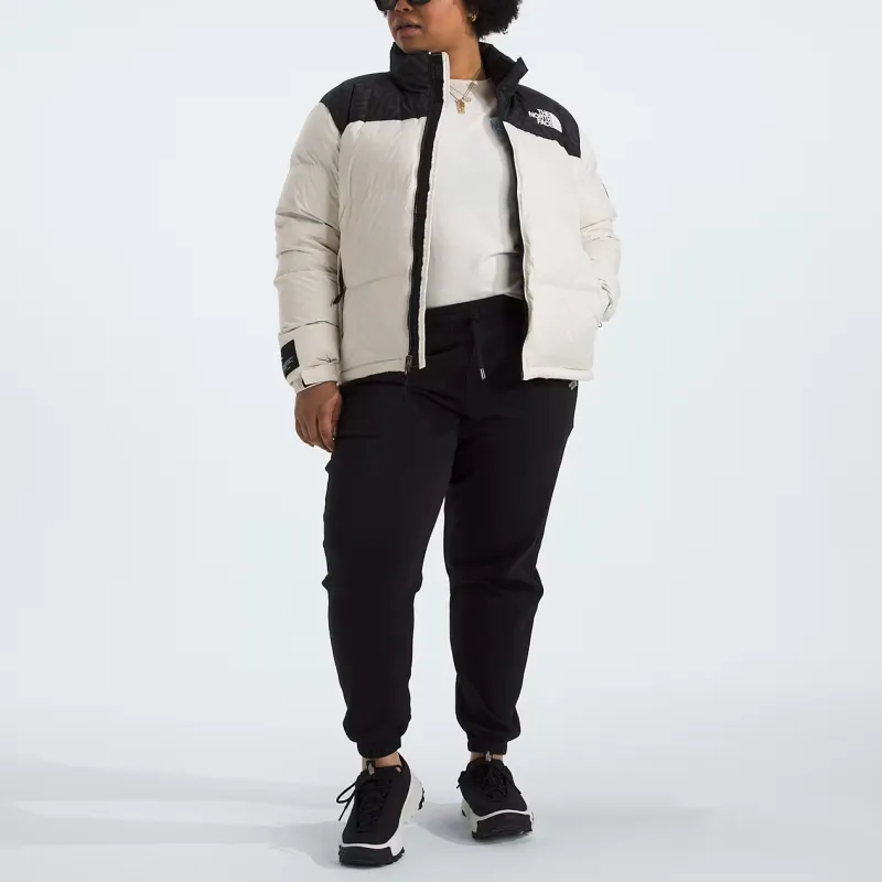 THE NORTH FACE Nuptse1996 Collection FW24 Plus Retro Jackets Coats Women's White Sand Dune/Black-3