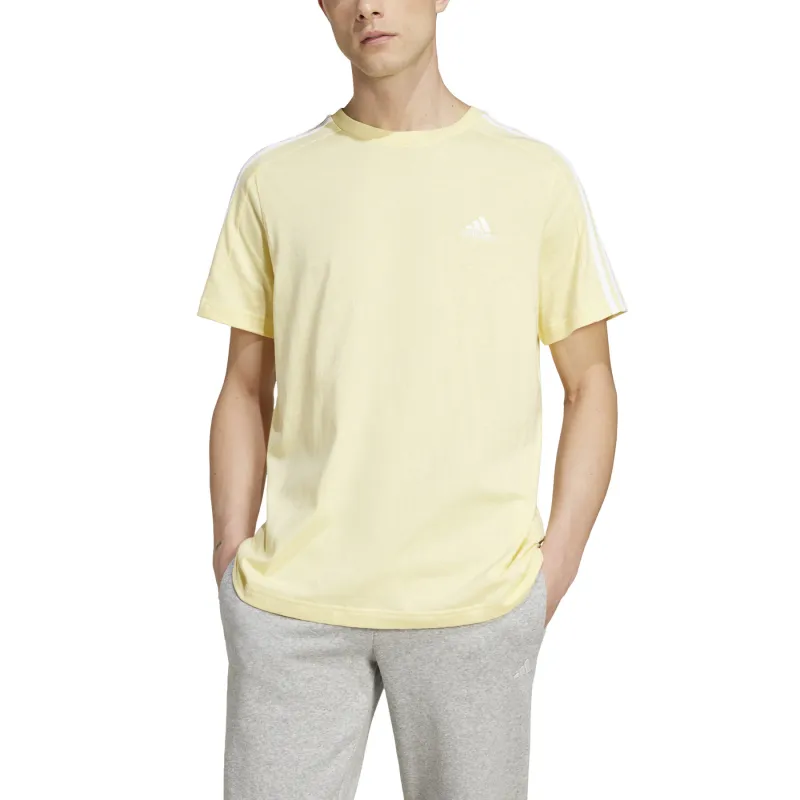 Adidas Essentials Single Jersey 3 Stripes T Shirt-1