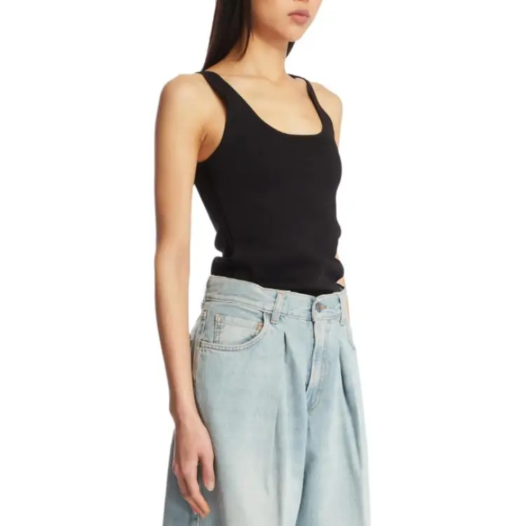 TOTEME Tank Tops Women's Black-3