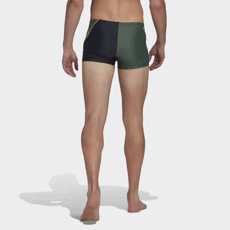 Adidas WORDING SWIM BOXERS Swimming Shorts Men's Green-2