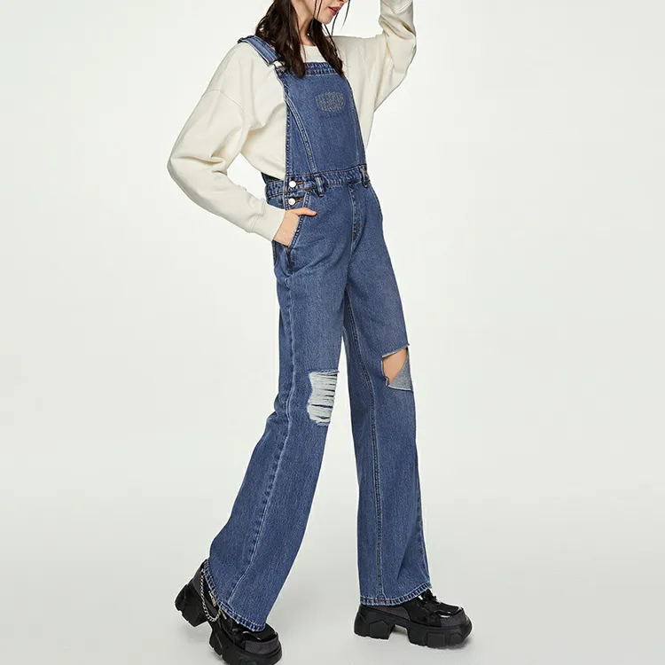 Lee Overalls Women's Medium Blue-4