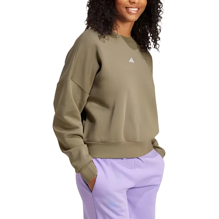 Adidas Free Shipping With AdiClub Essentials Small Logo Feelcozy Sweatshirt-2