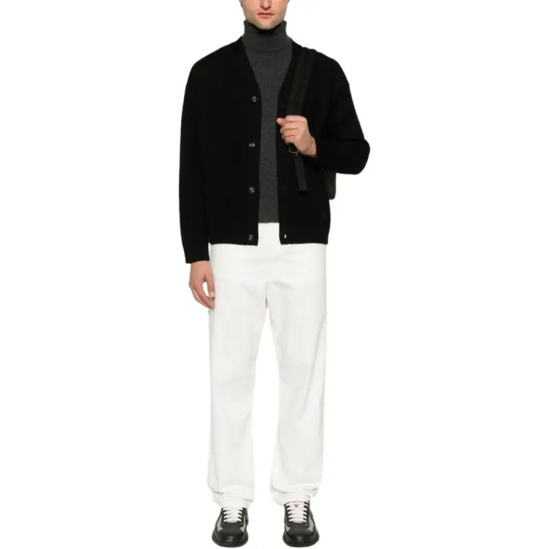 EMPORIO ARMANI V Neck Button Up Cardigan-4