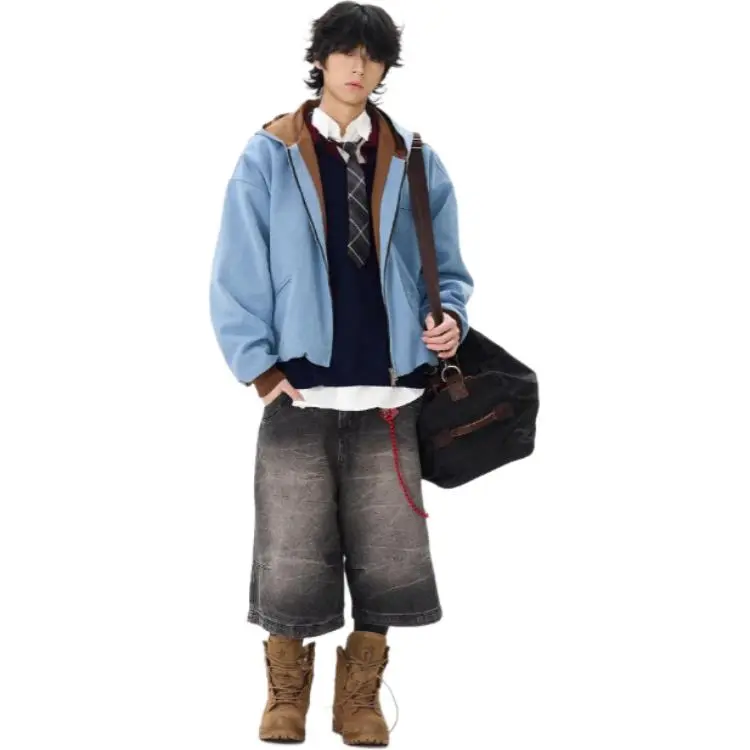 WLNEXT Jacket Premium Distressed Niche Coat Unisex-2