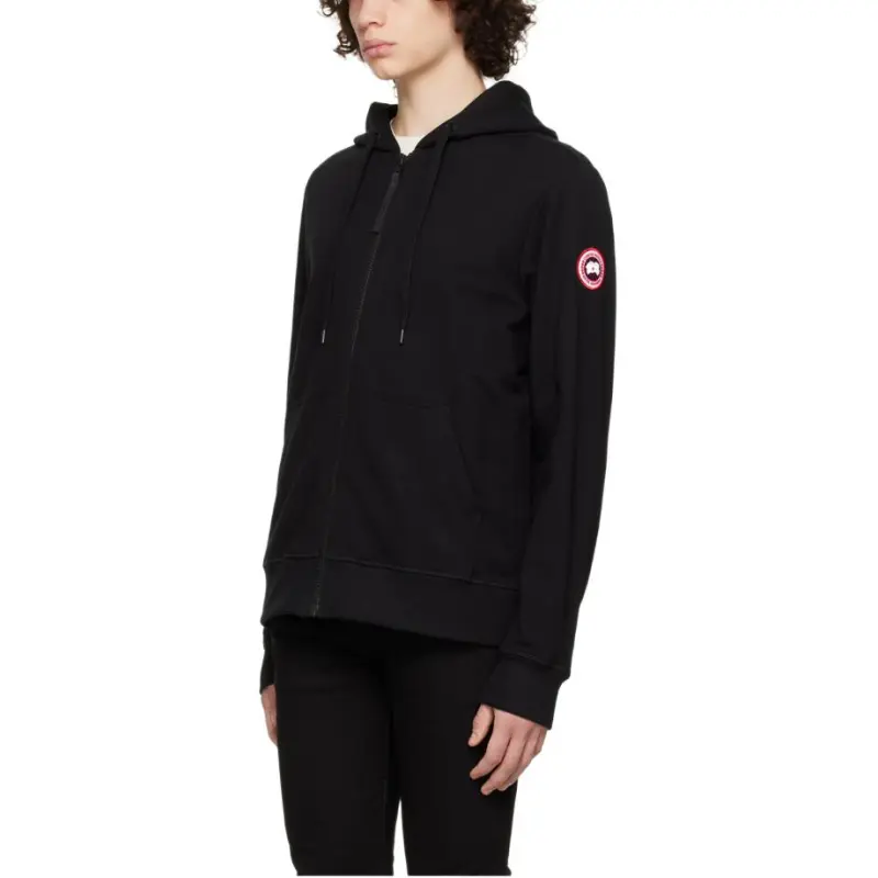 Canada Goose Logo Patch Zipped Hoodie-3