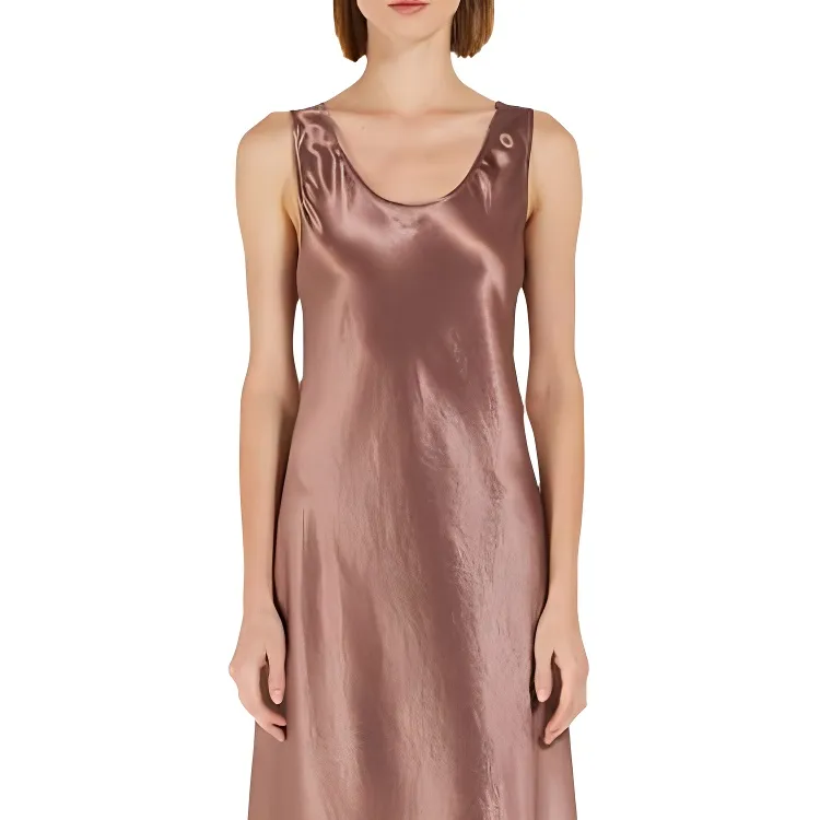 MaxMara Sleeveless Dress Women's Red Brown-4