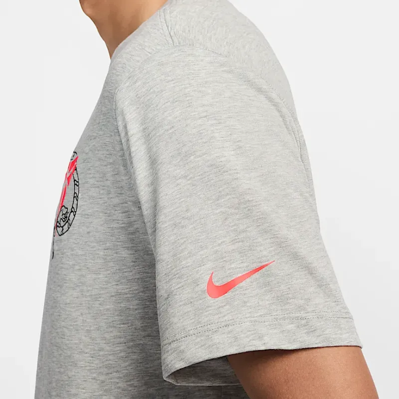 Nike Dri Fit FW24 Kobe 'Stockings' T Shirt Men's Toned Dark Gray-3