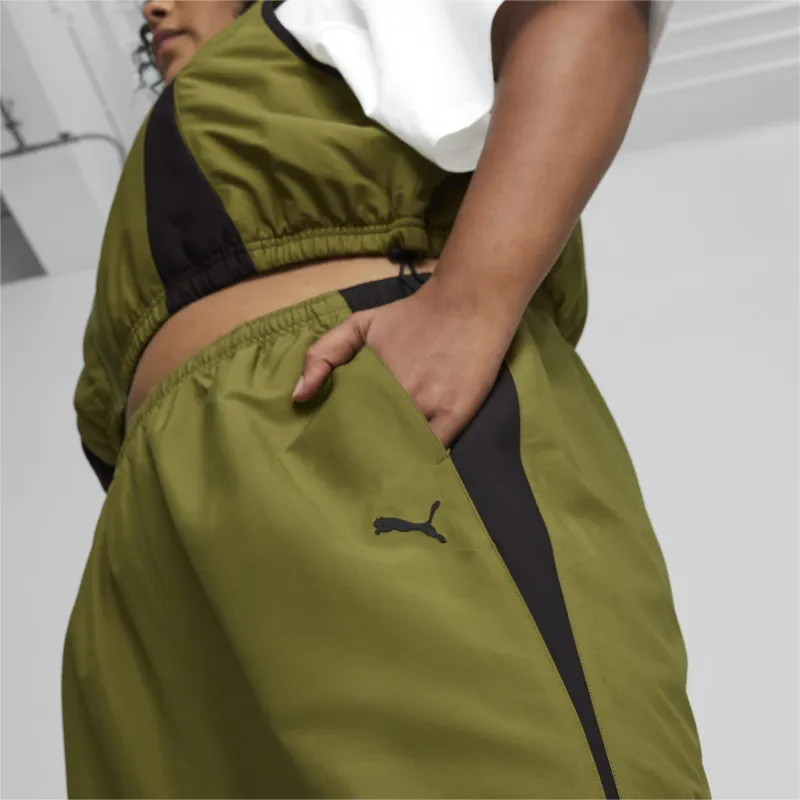 PUMA Knitted Sweatpants Women's Olive Green-4