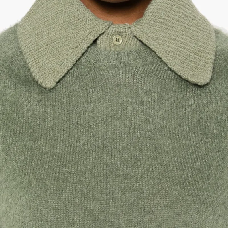 LOEWE Polo Sweater 'Khaki Green'-4