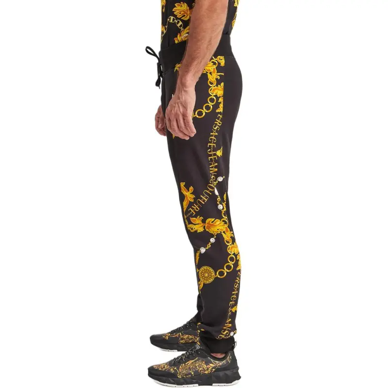 VERSACE JEANS COUTURE Baroque Printed Drawstring Track Pants-4