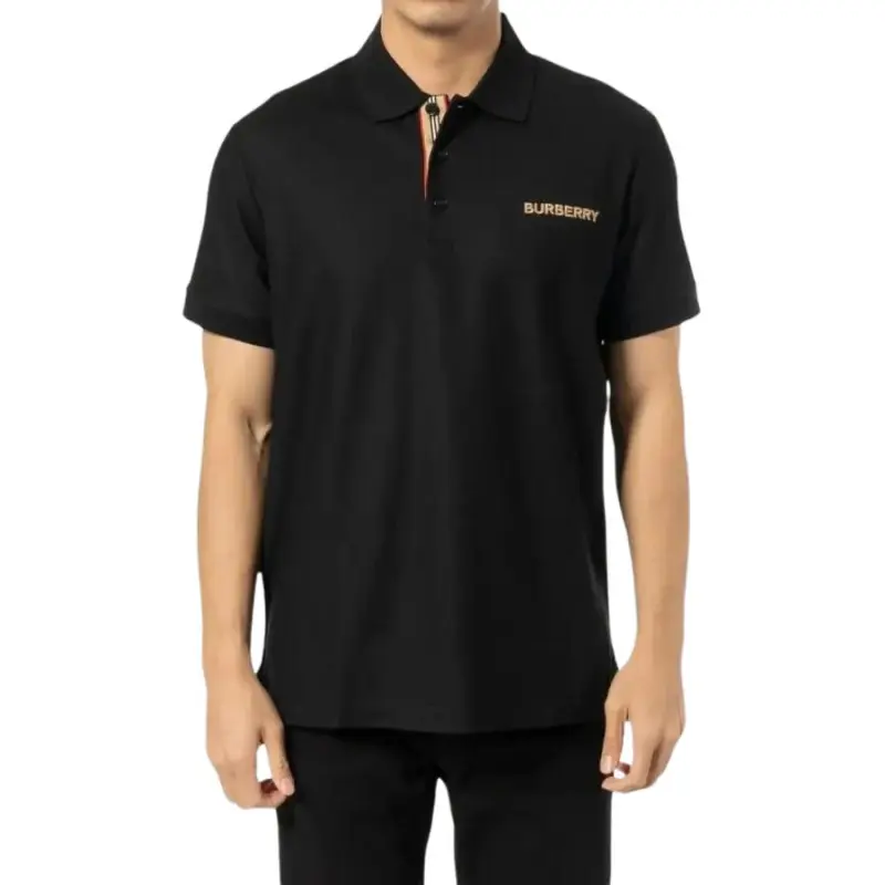 Burberry SS24 Polo Shirt Men's Black-6