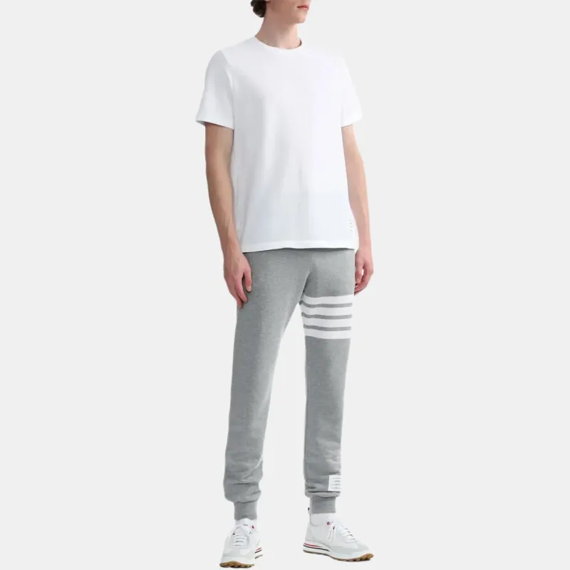 THOM BROWNE Classic Pique Rib Cuff Rwb Tee-5
