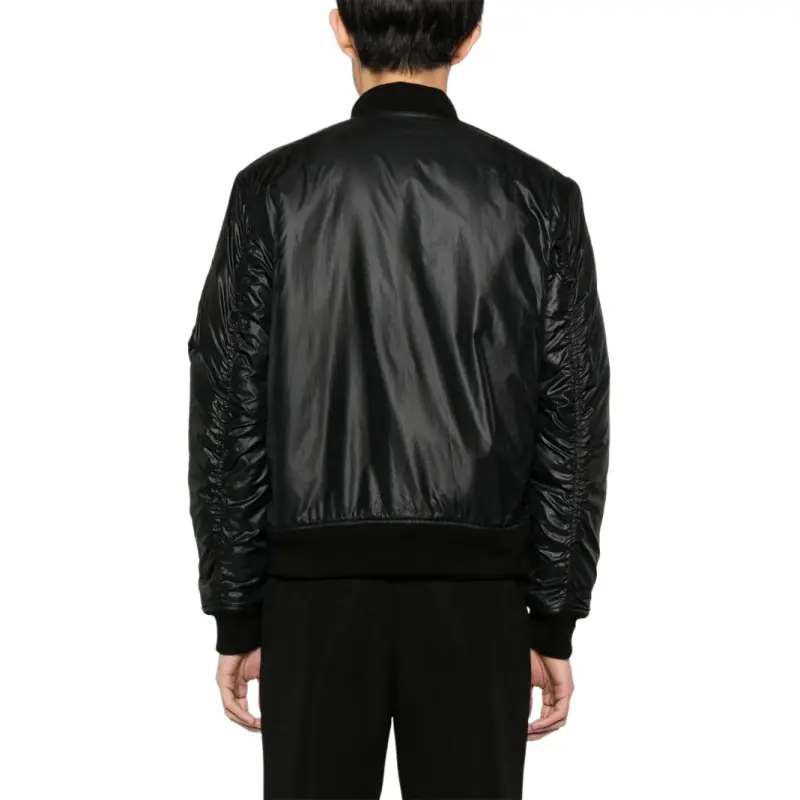 SAINT LAURENT Zip-Up Long-Sleeved Jacket-3