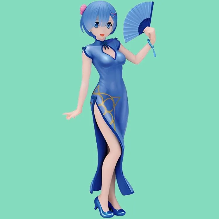 SEGA Rem Sega Re Zero Starting Life In Another World Re 0 Rem Cheongsam Wf Limited Pearl Glow Color Bonus Gifts-2