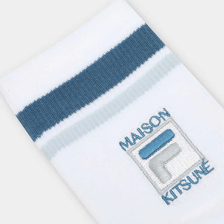FILA ORIGINALE Mid Calf Socks Men's 1 Pack Heaven Blue-3