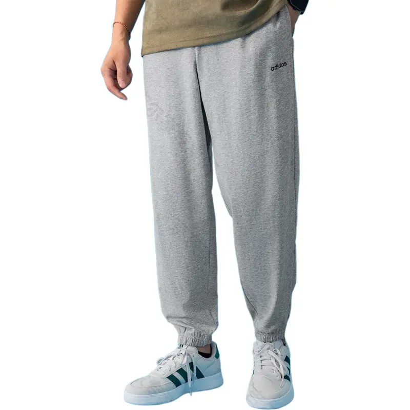 Adidas Knitted Sports Pants Men's Gray-2