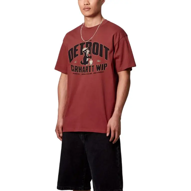 Carhartt WIP T Shirts Men Red-3