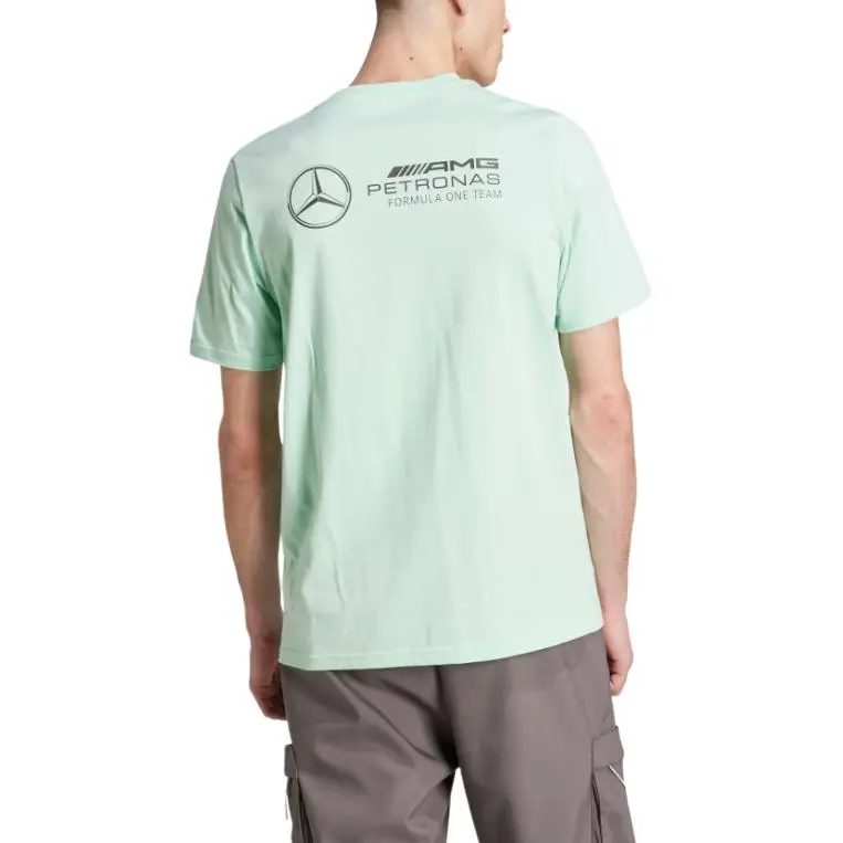 Adidas Mercedes Amg Petronas Formula Team Premium Woven Graphic T Shirt-3