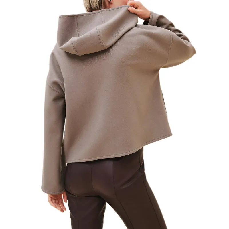 HERMES FW24 Jackets Coats Women's Elephant Gray-1