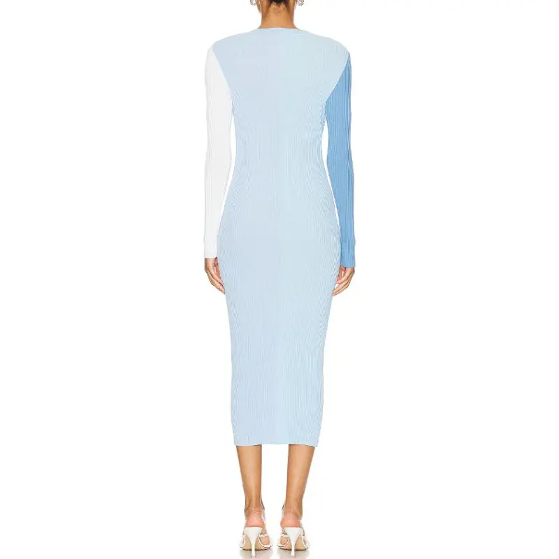Staud Long-Sleeved Dresses Women's Light Blue-1