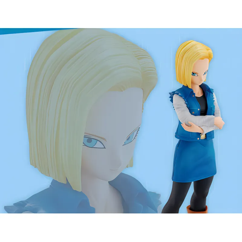 BANPRESTO Android 18 Glasses Factory Dragon Ball The Horror Of Artificial Humans Scale Figures-3