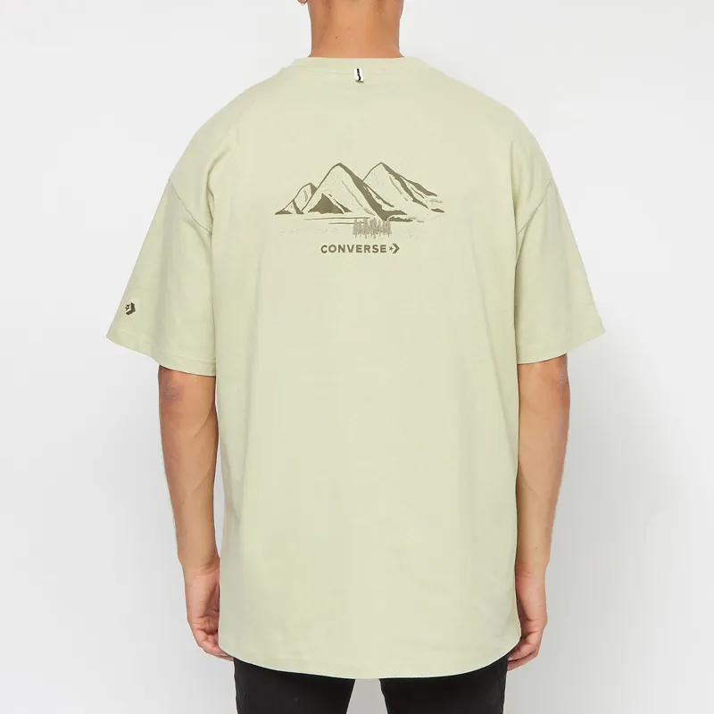 Converse T Shirts Men Light Green-3