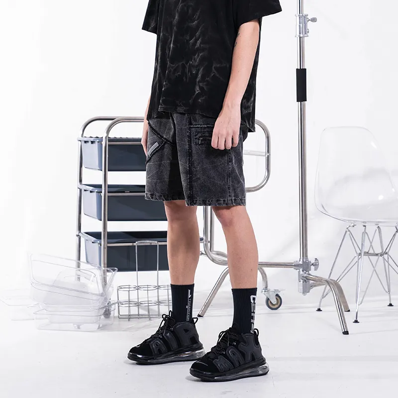 KILLWINNER Denim Shorts Men Black-1