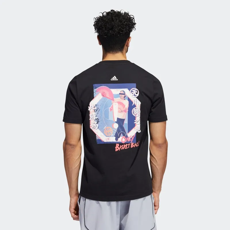 Adidas T Shirts Men Black-2
