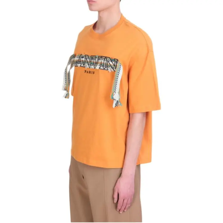 Lanvin T Shirts Men Orange-3