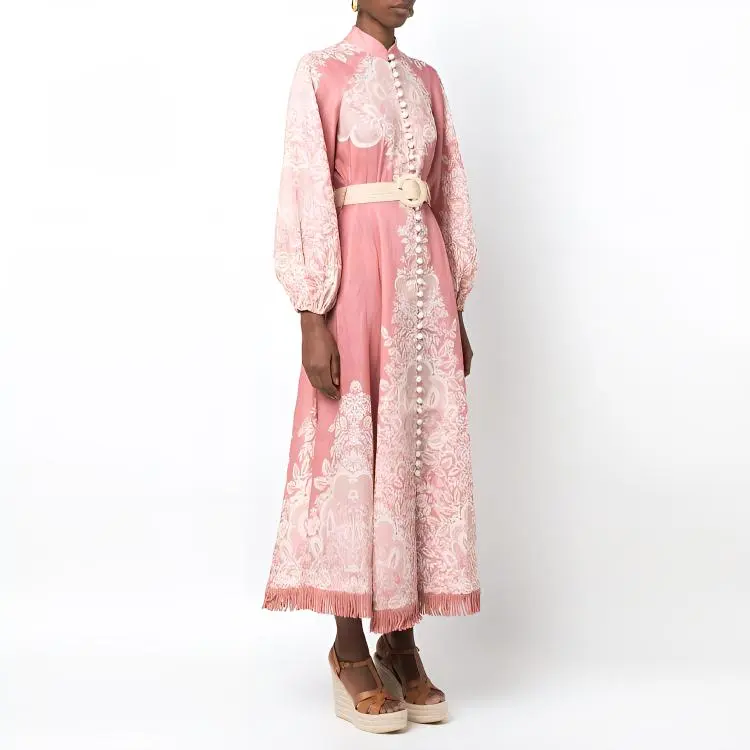 Zimmermann Long-Sleeved Dresses Women's Pink-3