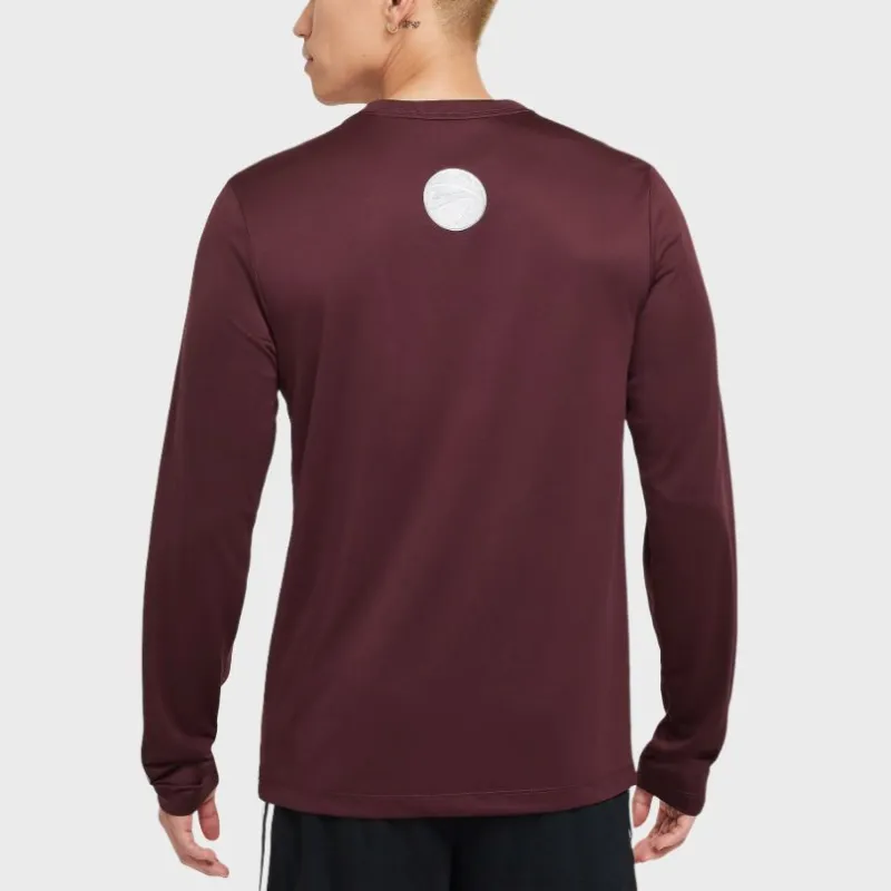 Nike T Shirt Men's Dark Purple Burgundy-2