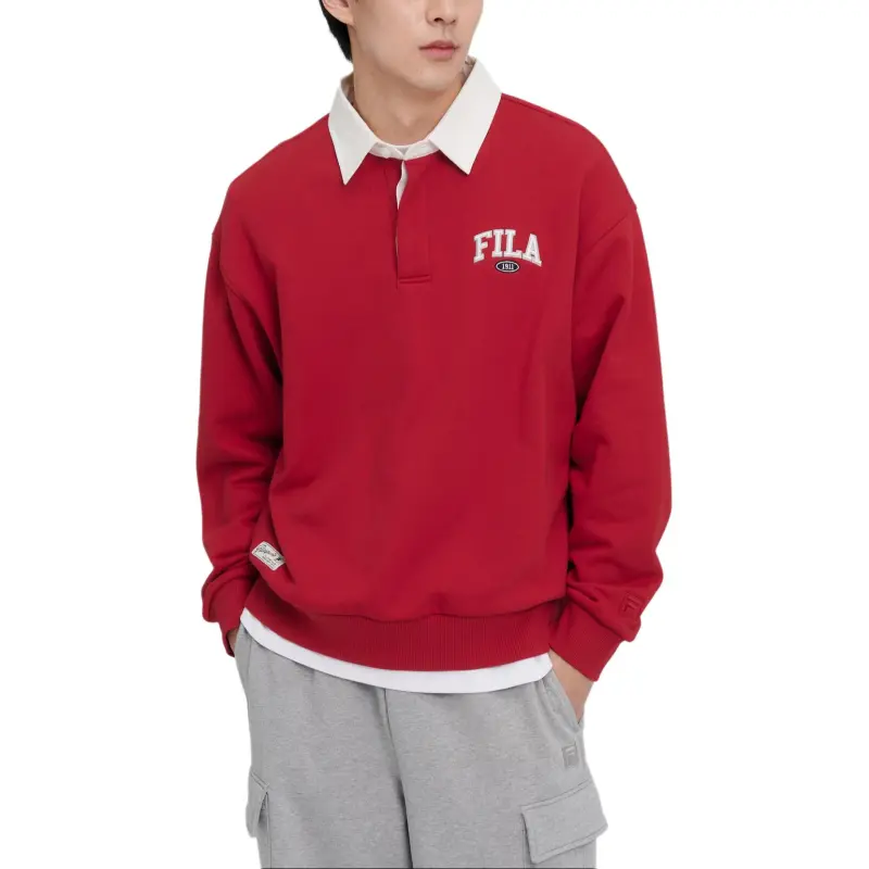 FILA Polo Shirts Unisex Red-3