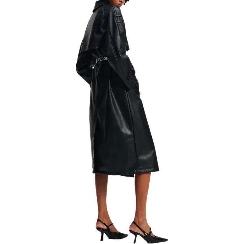 KARL LAGERFELD / Karl Lagerfeld Jeans Faux leather Trench Coat-3